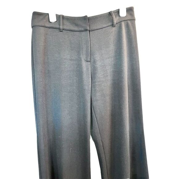 J Jill Wide Leg Pants Size 10 Black Pockets Stretch Soft Knit Capsule 32" Inseam - Picture 2 of 9